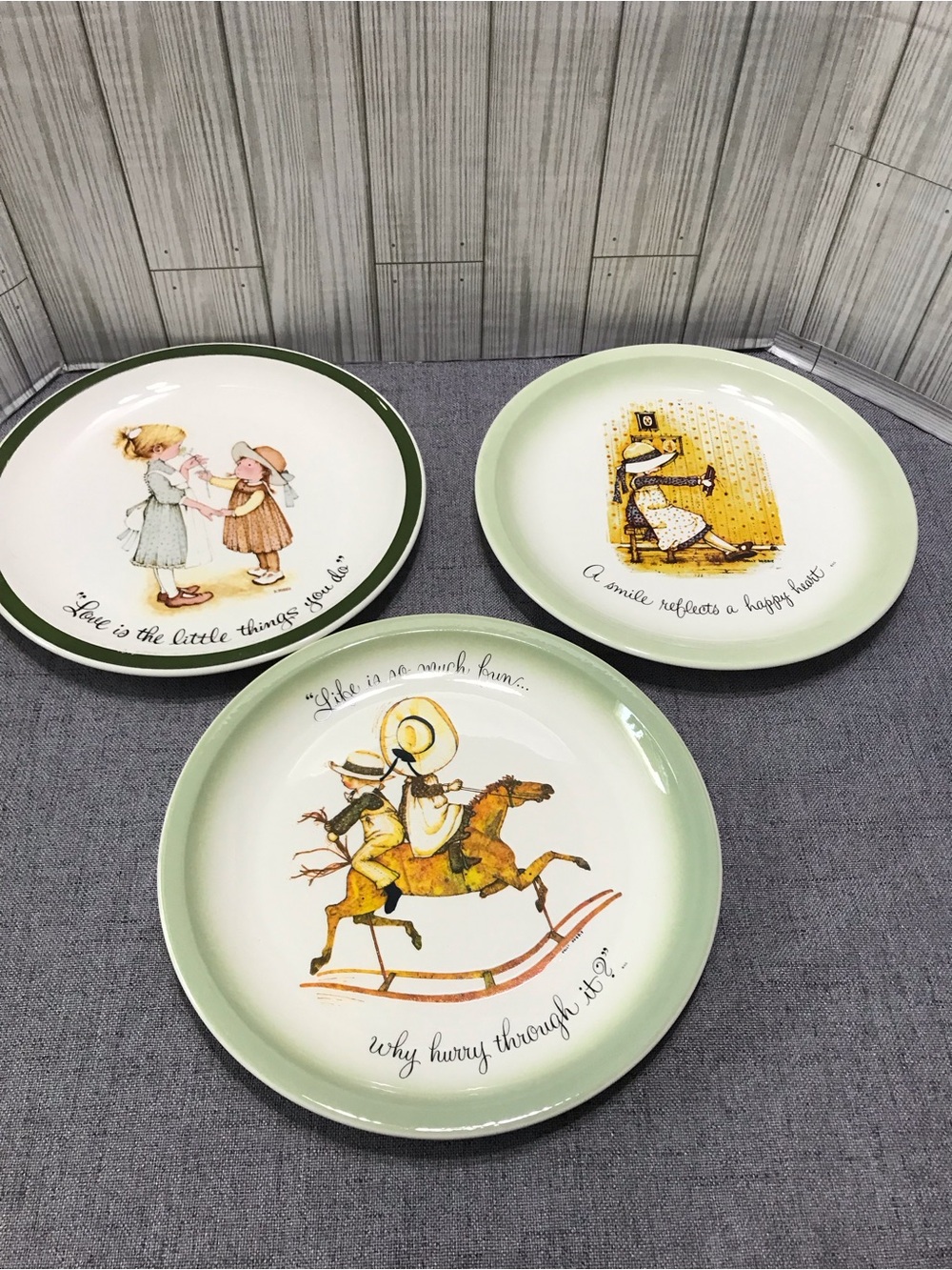 Set of 3 Vintage 1970’s Holly Hobby Collector’s plates.